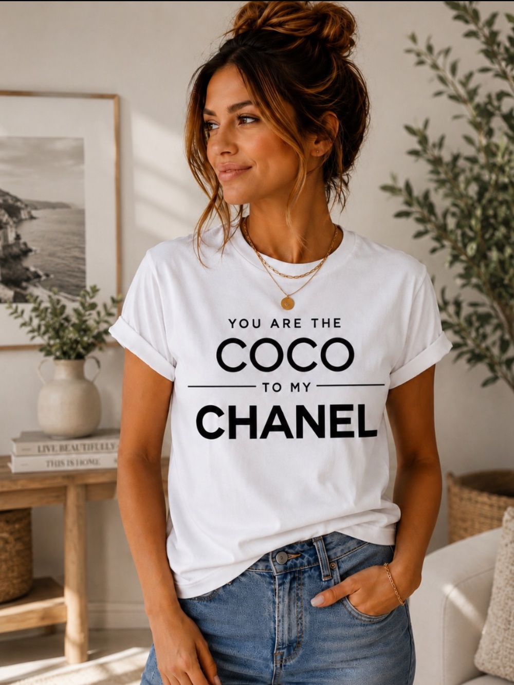 White "You Are The” Graphic Tee